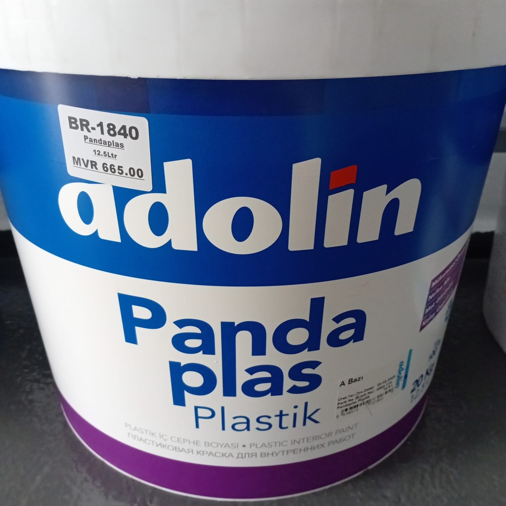 Adolin Emulsion Wall Paint, Pandaplas, 12.5Ltr