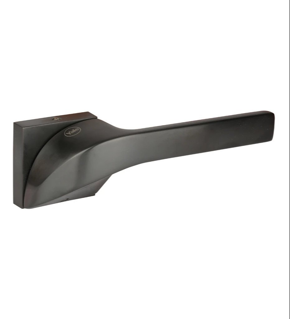 Door Handle With Lock, AA98-168B#, BLACK