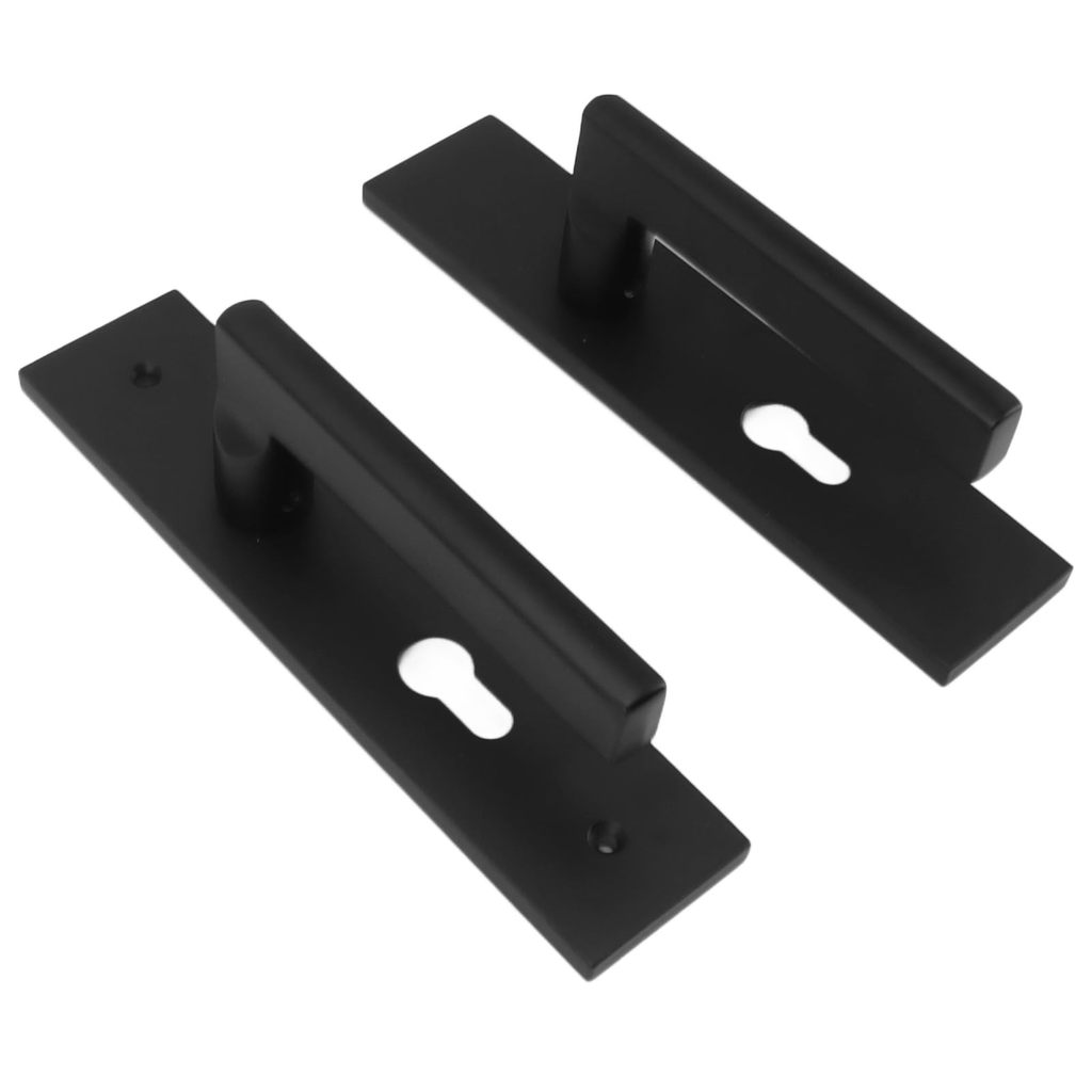 Door Handle With Lock, TA832-113B#, BLACK
