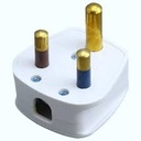 EliteElegance-3Pin Plug Top 15Amp White W1153
