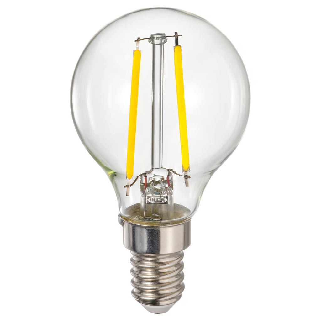 Led Bulb Round Filament Clear E14 - 2w, 45*77mm (AC220-240V)