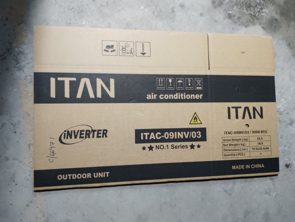 Cabinet Carton for ITAC-09INV/03 (Outdoor Unit) - 15010101492 