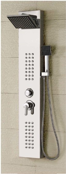 Shower Panel - GF02A 1180×200×65mm, 8K Mirror, SUS304