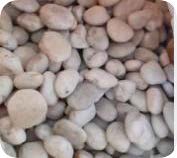 White Polished Pebbles (Size 20-30MM)