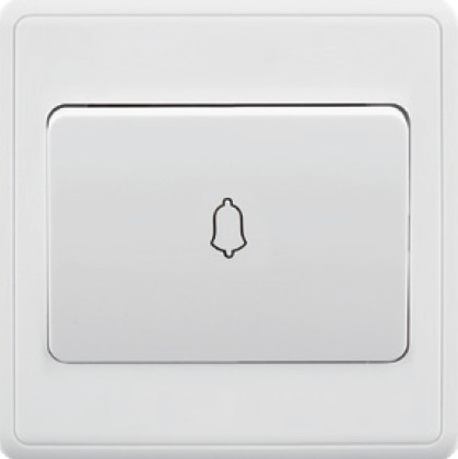 EliteElegance-Bell Switch FC317W - 1 Gang, White 