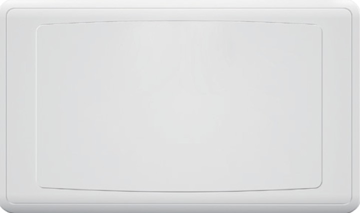 EliteElegance-Blank Plate FC402 - 2 Gang, White 