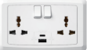 EliteElegance-Switch Multi - Socket+2*USB(A+C) 13A FC689Q - 2 Gang, White