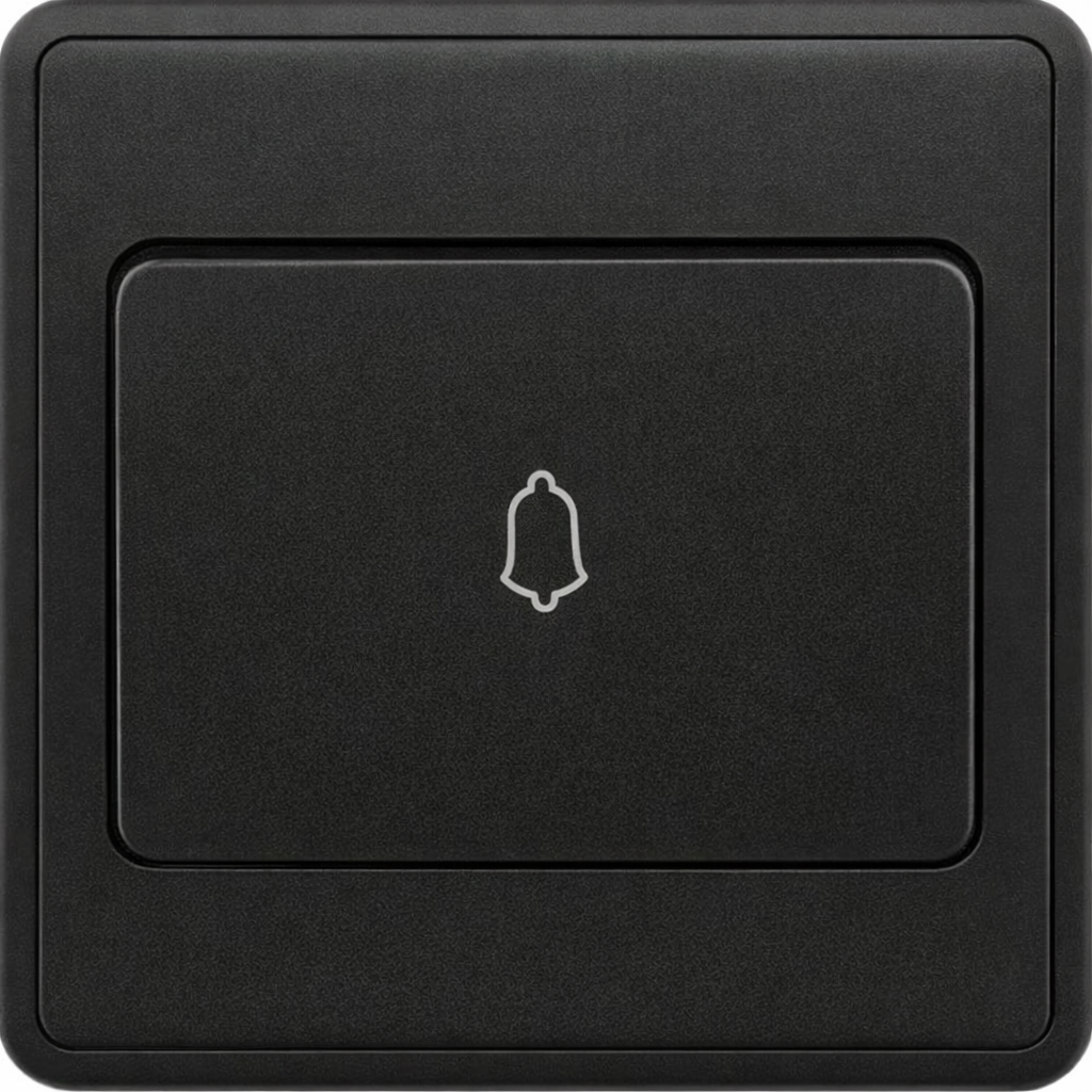 EliteElegance-Bell Switch FC317WBK - 1 Gang, Black 