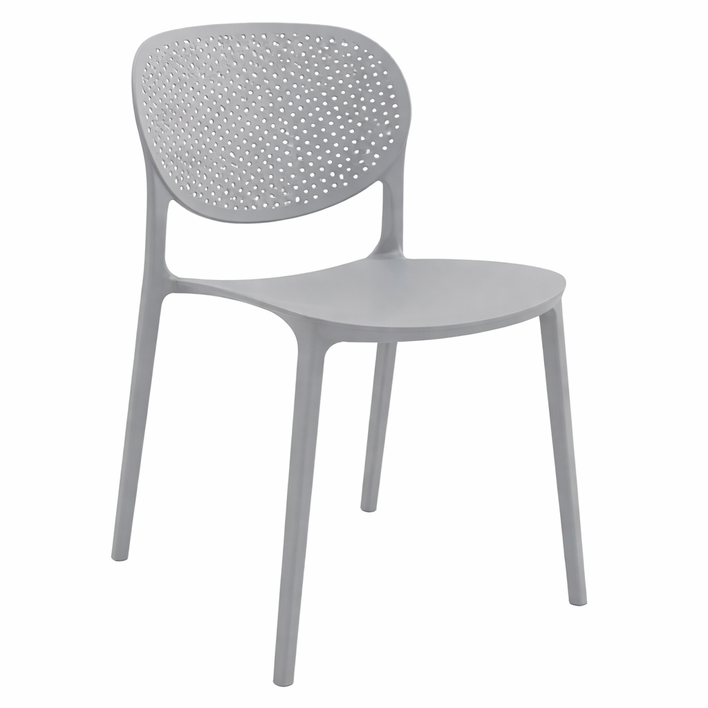 Plastic Chair (C116) Grey 93360 - 40*42*80cm PP