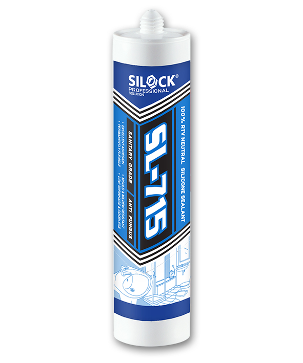 Silicon Sealant, SL-715, Clear (For Wet Area and Bathroom) 300ML