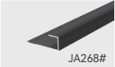 Aluminum Wall Panel Trims 2.9MX5MM AL268, Edge Strip - INTCO