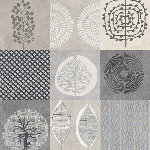 Varmora - Floor Tile Hexo Ivory 600X600MM "ROCKER DÉCOR"