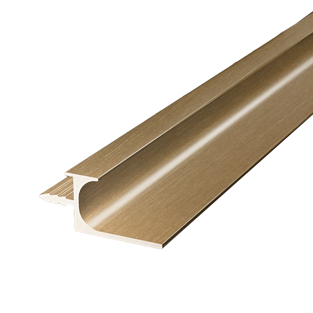 Aluminum J Handle Profile, J-3105 - Gold, 1.8x19.1x50MM/3.6Meter