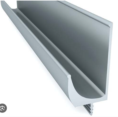 Aluminum J Handle Profile, J-3105 - Aluminum 1.8x19.1x50MM/3.6Meter