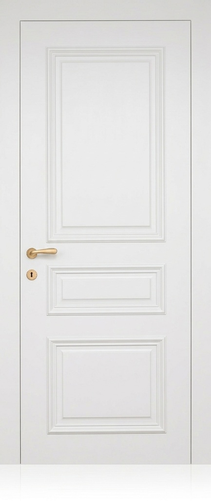 WPC Door - Bright Moon White, Door Size: 600*2100*45, Frame Size: 140*2200 ( CODE: 11)