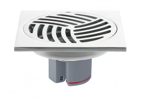 Bathroom Floor Drainer - Chome Plating 10 x 10CM ( Central Hole )