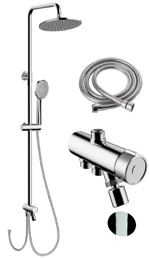 Jaslen - Shower Set L23601-CP, SUS304 - 3 Functions