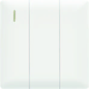 EliteElegance-Plate Switch+Neon 91305EFQ - 10A, 3 Gang 1 Way, White 
