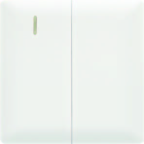 EliteElegance-Plate Switch+Neon 91303EFQ - 10A, 2 Gang 1 Way, White 