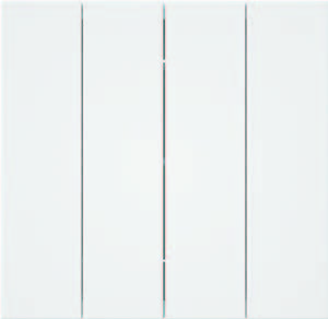EliteElegance-Plate Switch 41363E - 10A, 4 Gang 1 Way, White 