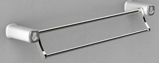 Jaslen - Towel Rack G60112, ABS+SUS201, Chrome+White Painting