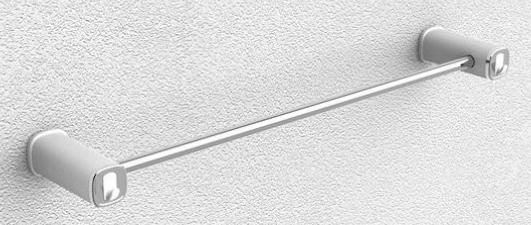 Jaslen - Towel Rack G60102, ABS+SUS201, Chrome+White Painting