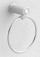 Jaslen - Towel Ring G60122, ABS+SUS201, Chrome + White Painting