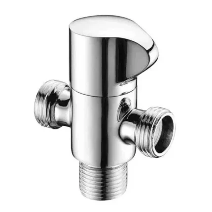 Angle Valve 46001101CH# Chrome, Brass main body, zinc handle SS 304 flange cup