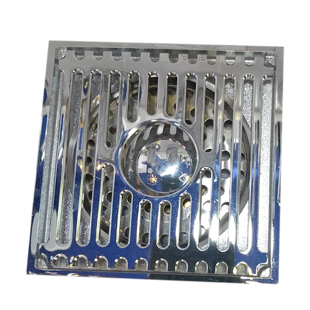 Bathroom Floor Drainer Brass- ss, silver collor100mm*100mm (4inch)BOX CODE  A3-3