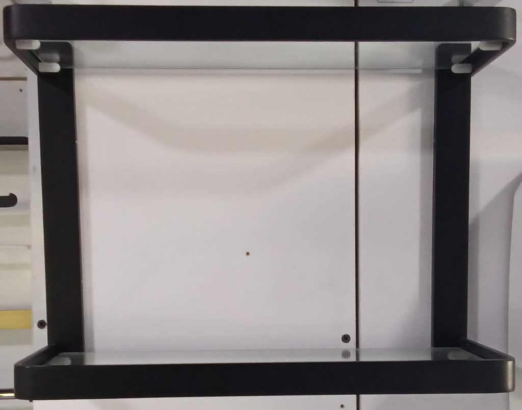 Glass Shelf - Double Layer, Black Plate, 480614DB