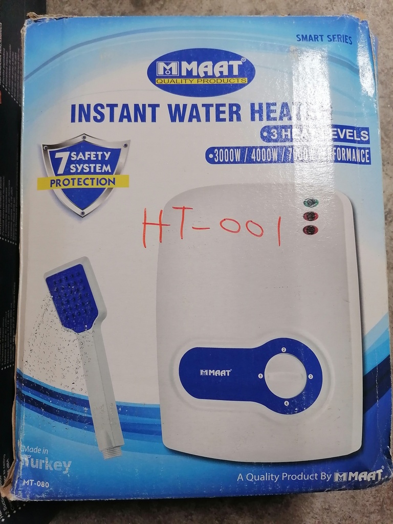 INSTAN SHOWER HEATER 7.0 KW 
Box Code: GM-7916