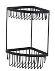 Bathroom Corner Rack Double Shelf - 480725BYB 