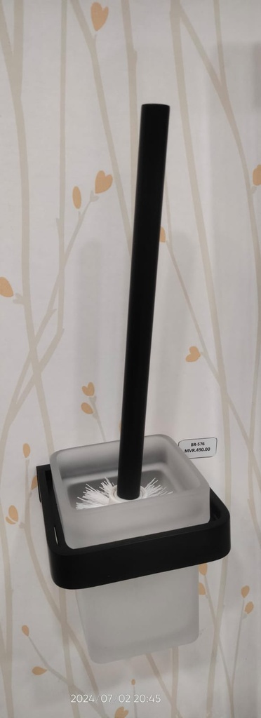 Toilet Brush With Holder Black plate 480612DB