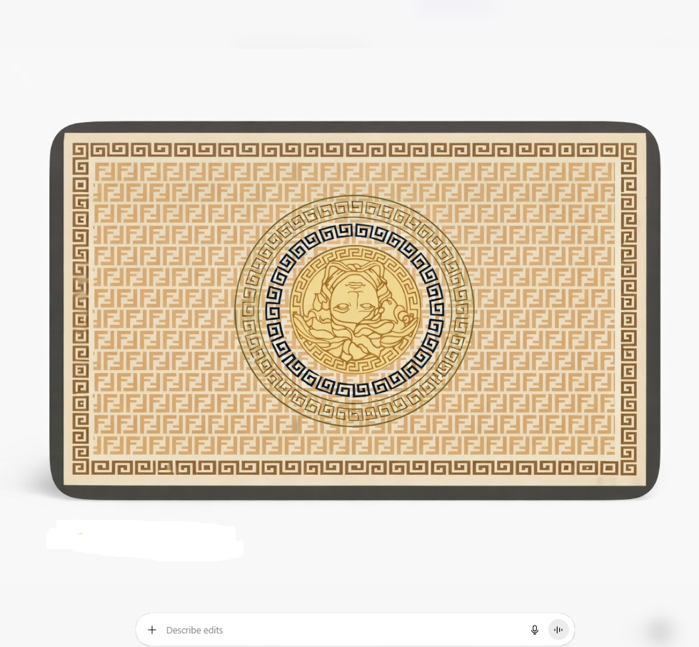 Floor Rubber Mat 45 X 70MM - Versace Design