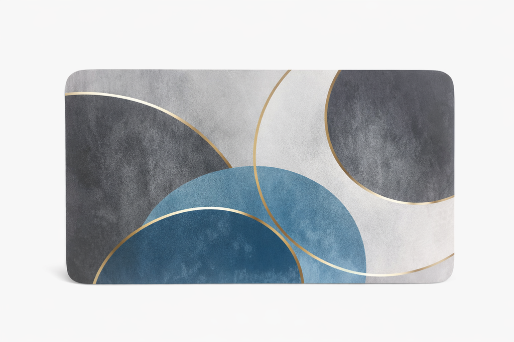 Floor Rubber Mat 45 X 70MM - Geometric Mat Design