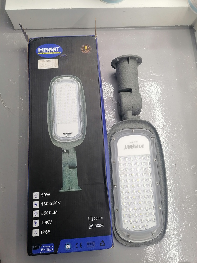 STREET LIGHT  LT-ST-002  50W-PSL- 6500K
Box Code: Z001250/PRO-50W-PSL