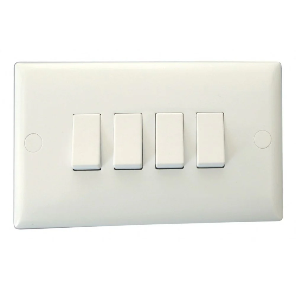Switch 4 Gang 1 Way Box Code: Z307