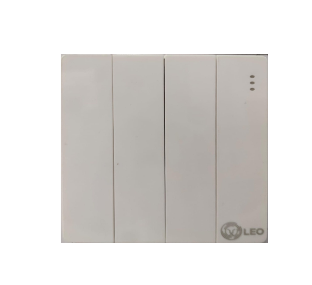 Switch - 4gang 1way D1007 86x86mm 16A250V