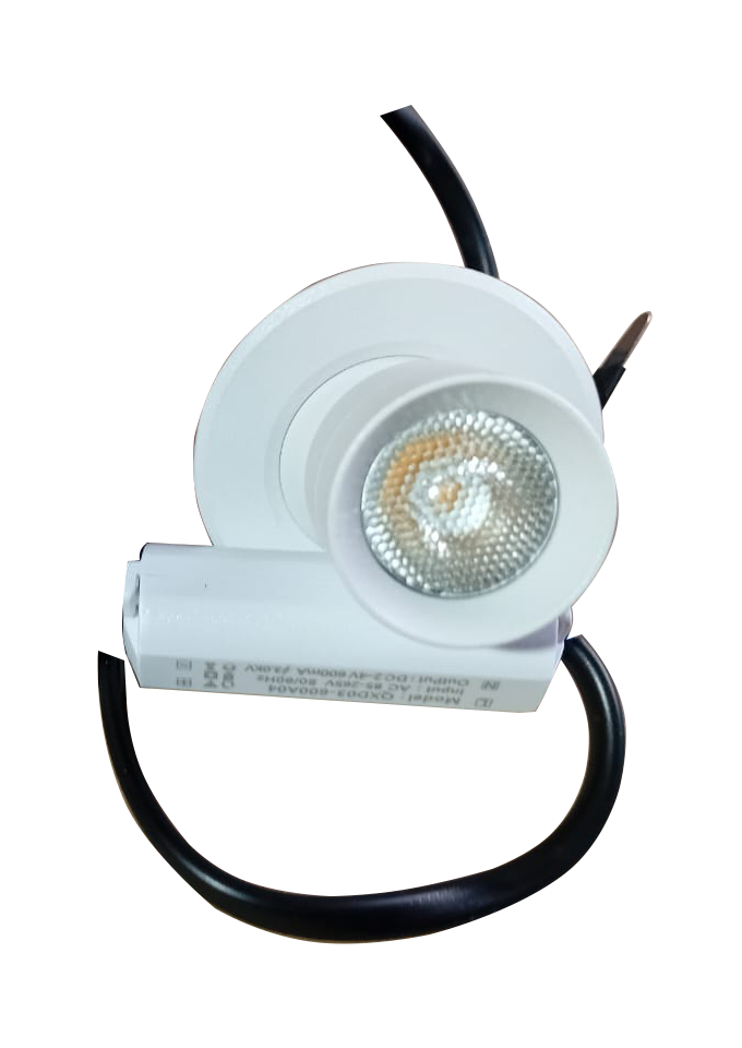 LED：BRIDGELUX JY-ZBD-152, Power：3W CCT: 3000K C.R.I：90Ra Size：Ф48*H55mm Cutting：Ф40mm - White