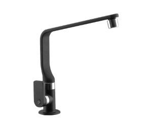 Watertec - Pillar Sink Tap L106 C Kasumi WTC FST-L01F60-0WXWHC (BLACK)