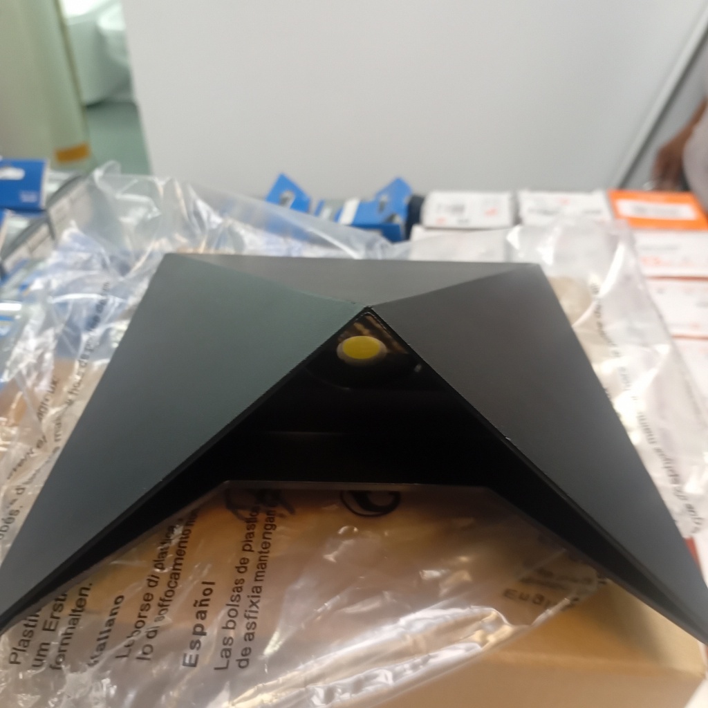 Outdoor light 1030#, 5W, 6000K, AC85-265V,  Aluminium+Glass, 170*170*80mm, Black