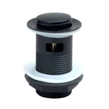 Agittarius Flip Plug Basin Waste (Slotted) - Black