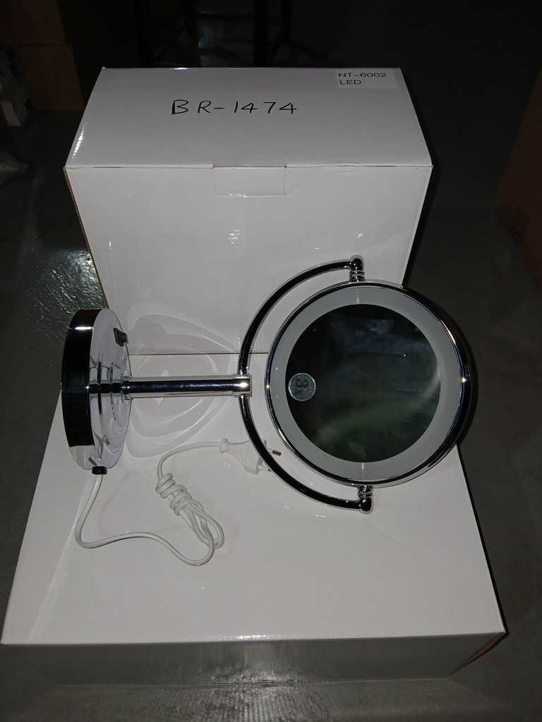Mirror (Make-up), Brass + Steel, Polish, NT-6002LED
