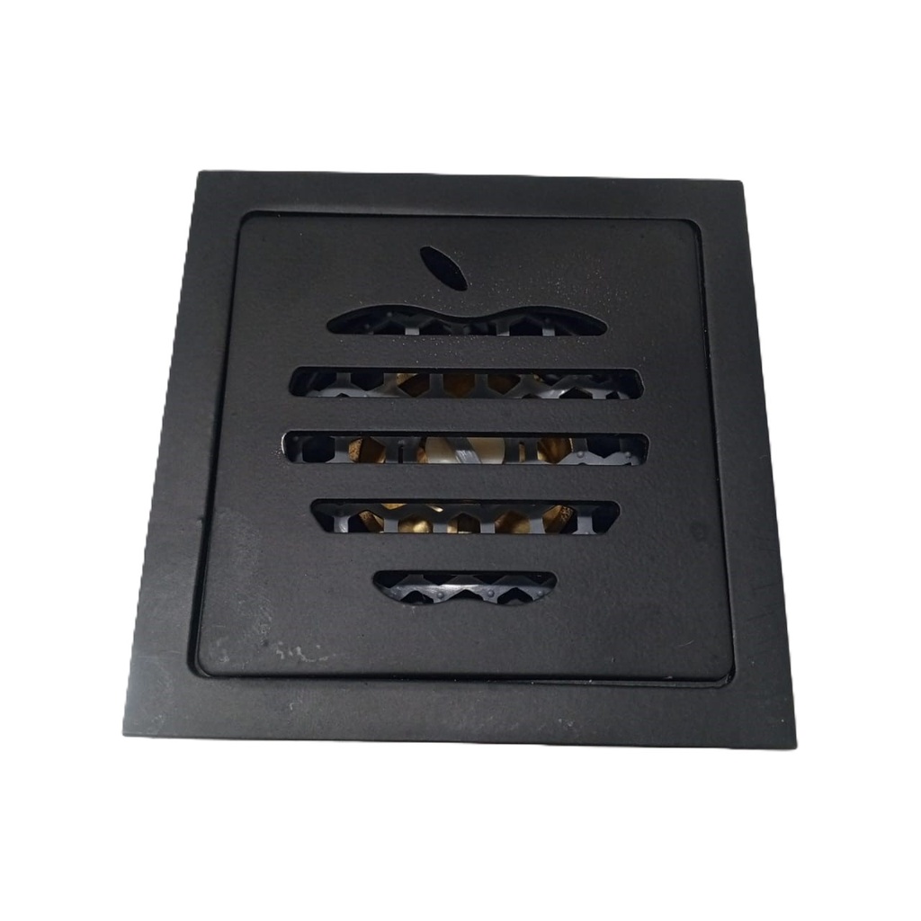 Bathroom Floor Drainer 10x10cm , SS, black, NT-A12 