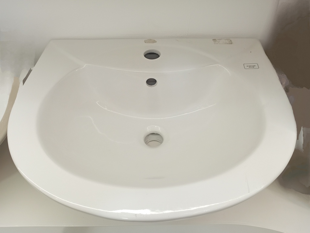 Pedestal Wash Basin without Tap B160, 20", 500 x 410 x 830mm