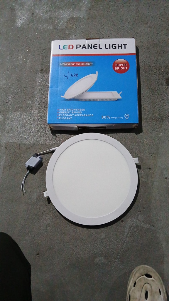 Slim Round Panel, LED, 6500K, 24W, 295mm long