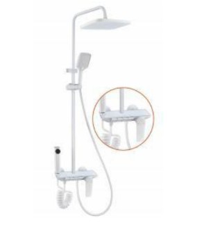 Shower Set H9800 (4-functions) Copper body, SS Pipe 1.5m ABS Hand & Headshower