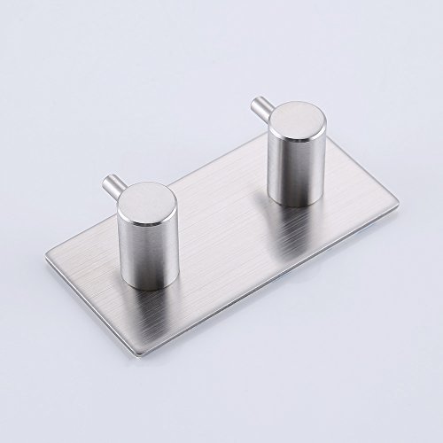 [BR-565] Double Robe Hook Brush Nickel 482307BN