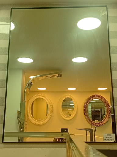 [BR-80] MIRROR black frame 600X800mm BOX CODE: A4-4