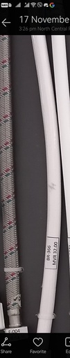 [BR-366] Plastic connection pipe, L: 18" connection size: 1/2"